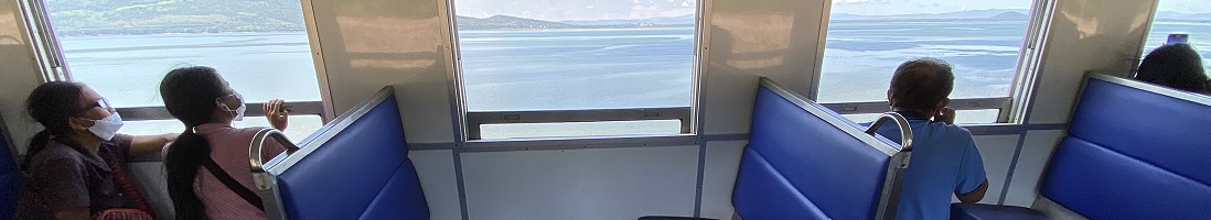 Scenic train route in Thailand